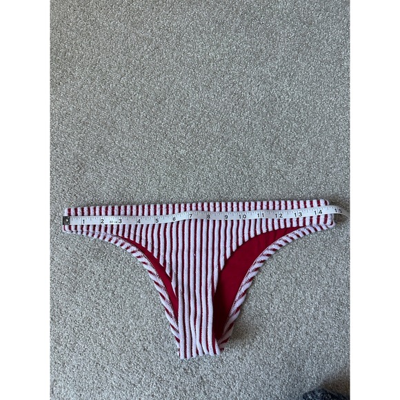 Spiritual Gangster Sundara Red‎ White Bikini Bottom Medium - Picture 3 of 6